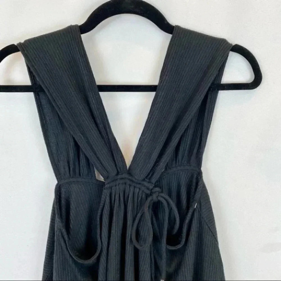 NWT Free People Porter Wide Leg Crop Top Matching Set in Black Small - Picture 7 of 11